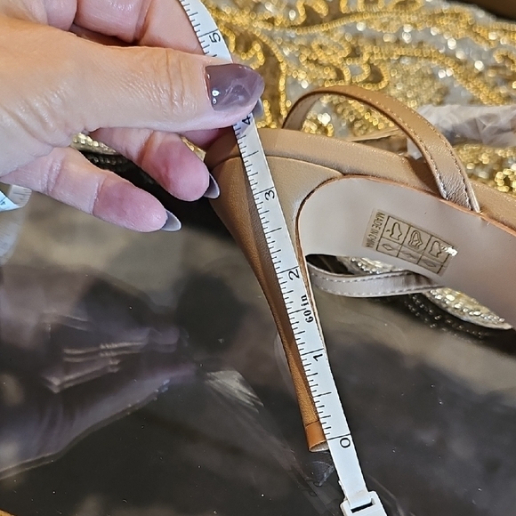 Journee Collection Tan Strappy Sandals - Picture 4 of 8